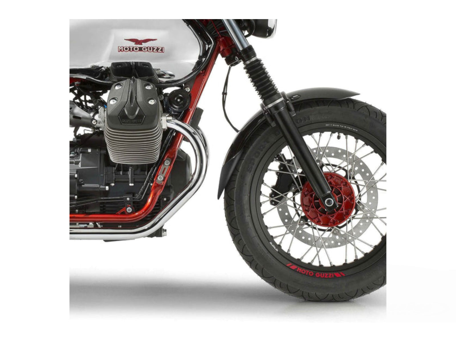Puig Front Mudguard Extender In Black for Moto Guzzi V7 Special Edition (24)