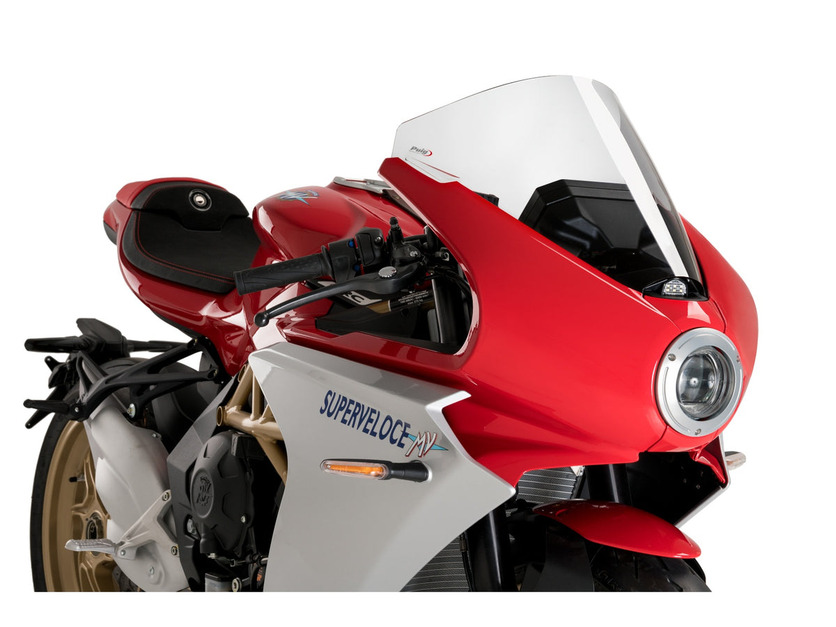 Puig R-Racer Screen In Clear for MV Agusta Superveloce 850 S (20-25)