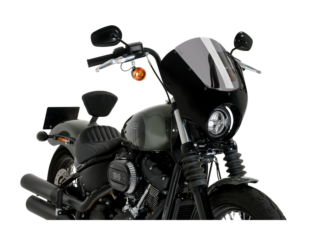 Puig Dark Night Screen In Light Smoke for Harley Davidson Softail Street Bob FXBB (21-24) Main image