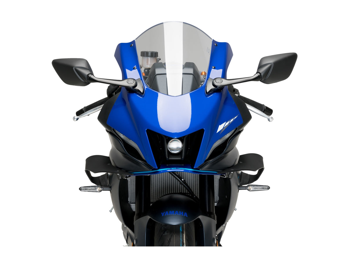 Puig Racing Downforce Spoilers In Matt Black for Yamaha YZF R7 (22-25)