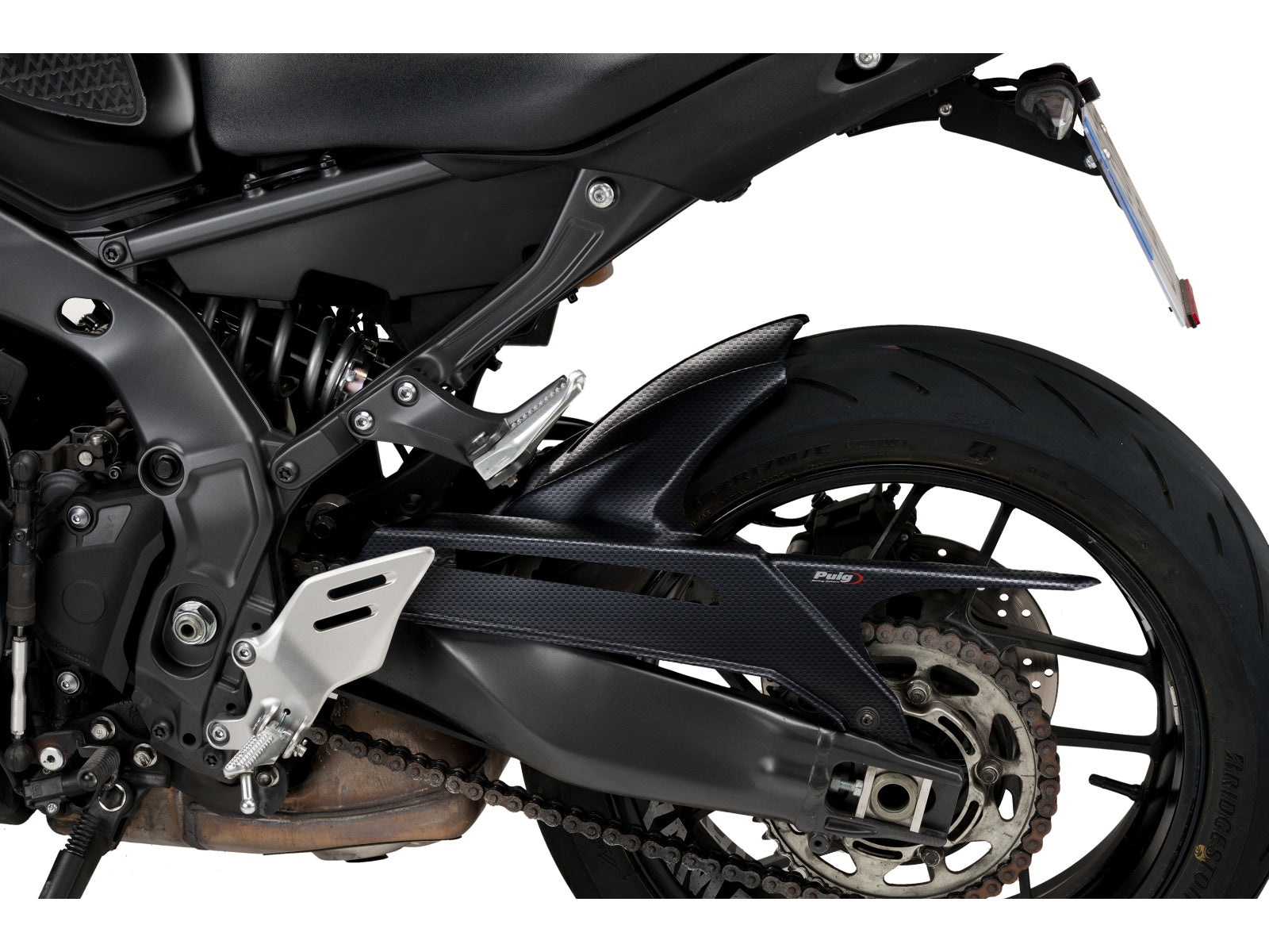 Puig Hugger In Matt Black for Yamaha MT-09 SP (21-25)