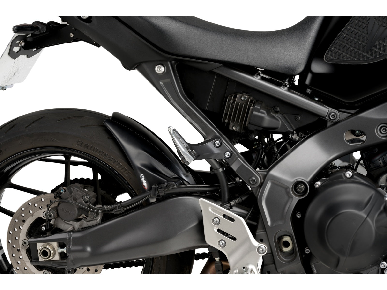 Puig Hugger In Matt Black for Yamaha MT-09 (21-25)