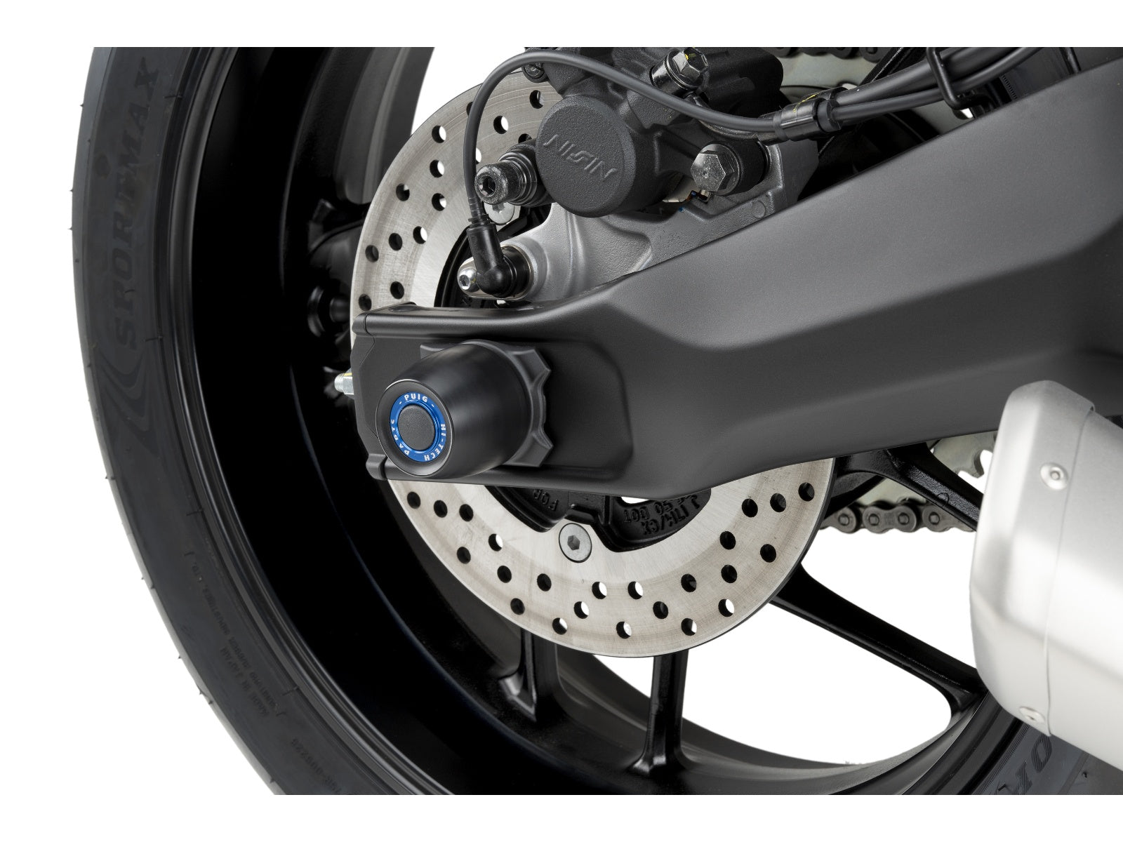 Puig Swing Arm Protector In Black for Yamaha MT-07 (25)