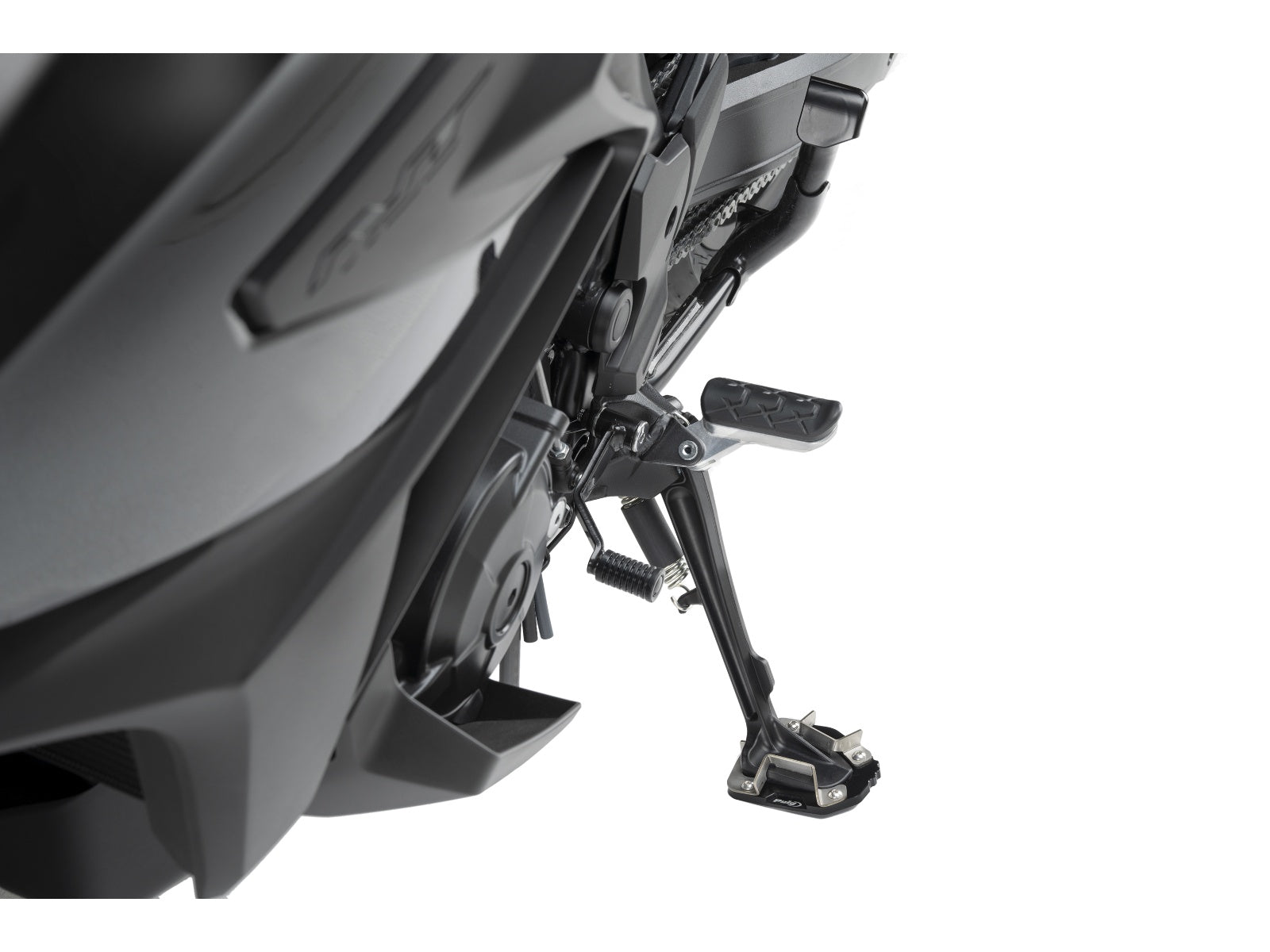 Puig Kickstand Extension Pad In Black for Honda NT1100 (22-25)