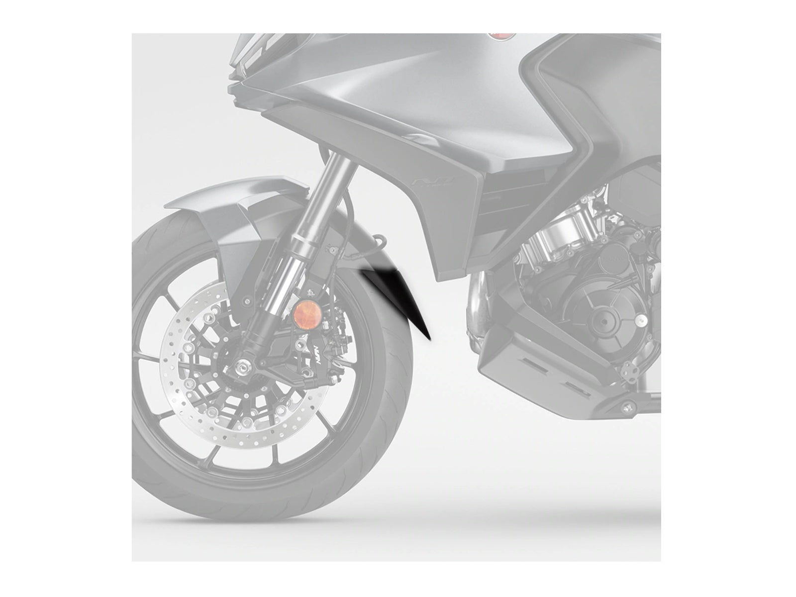 Puig Front Mudguard Extender In Black for Honda NT1100 (22-24)