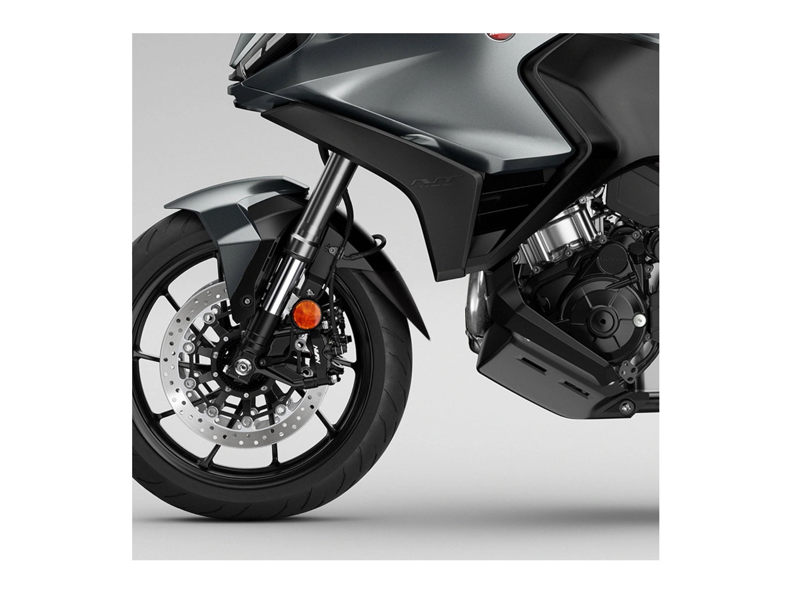 Puig Front Mudguard Extender In Black for Honda NT1100 (22-24)