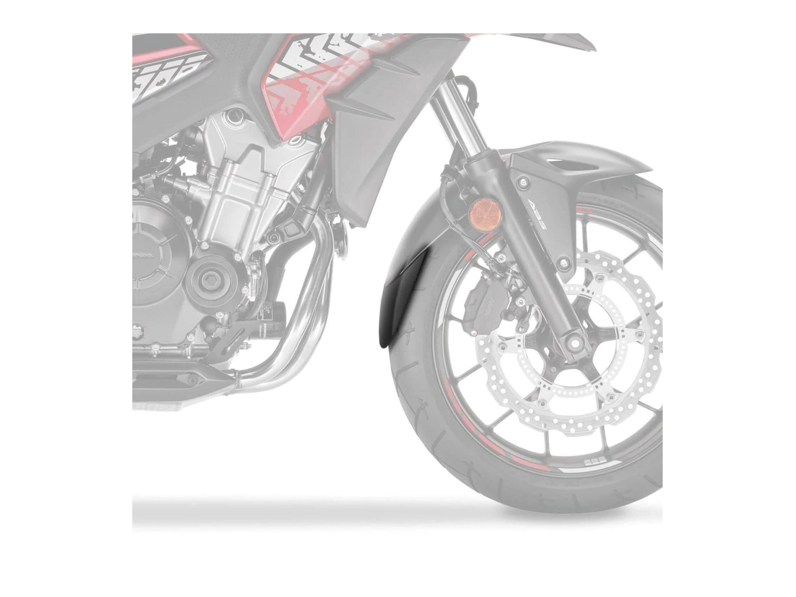 Puig Front Mudguard Extender In Black for Kawasaki Z650 RS (22-25)