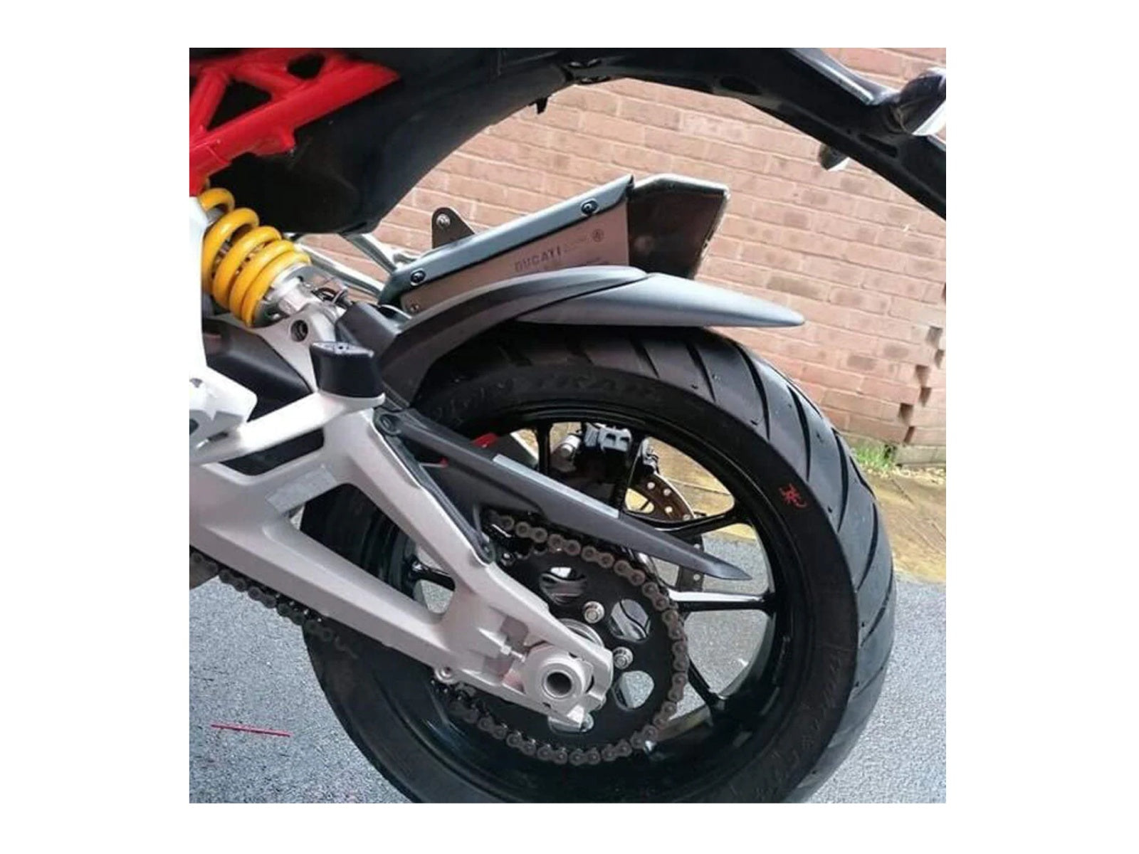 Puig Rear Mudguard Extender In Matt Black for Ducati Multistrada 1200 V4 Rally (21-23)