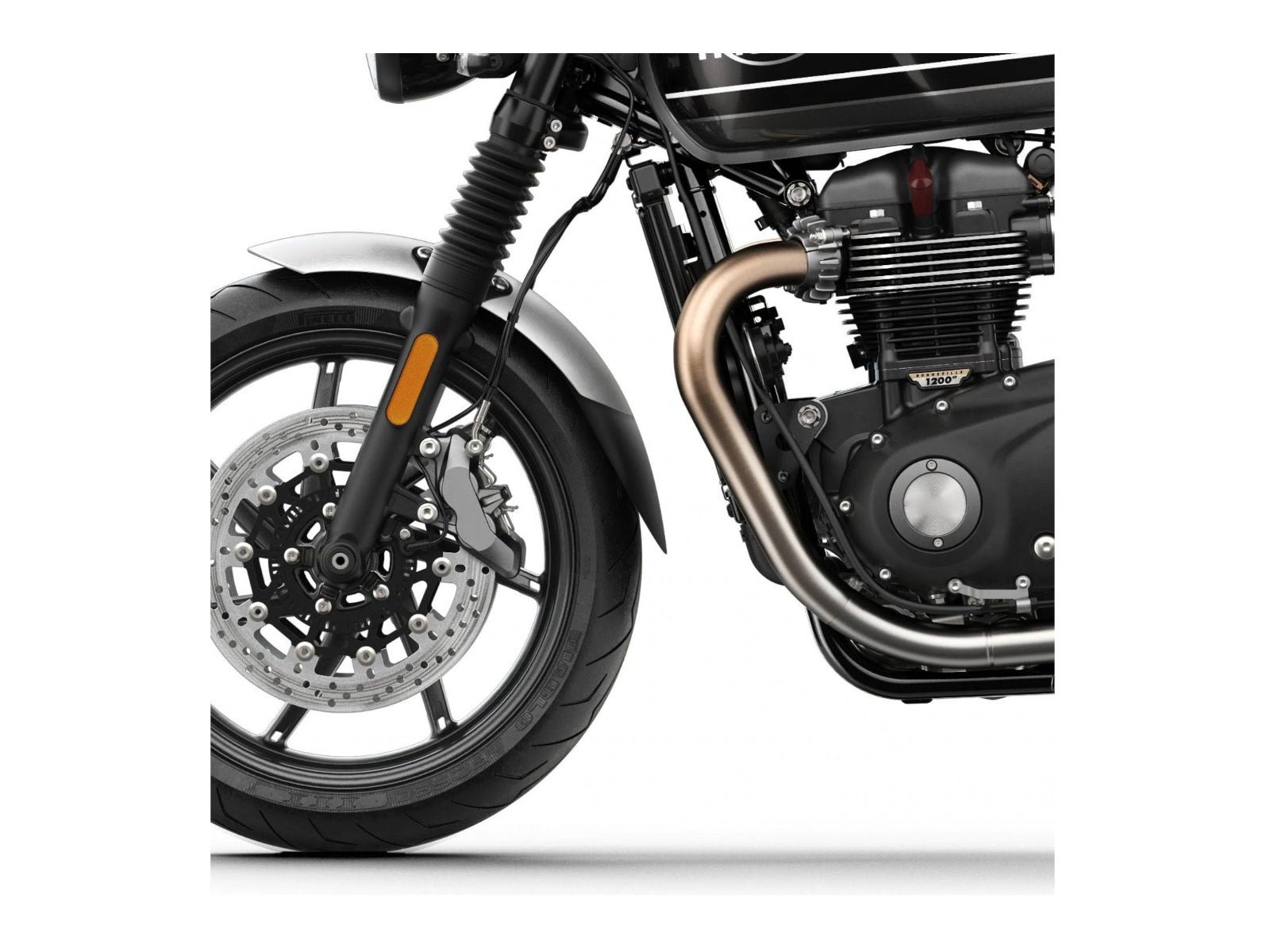 Puig Front Mudguard Extender In Black for Triumph Speed Twin 1200 RS (25)
