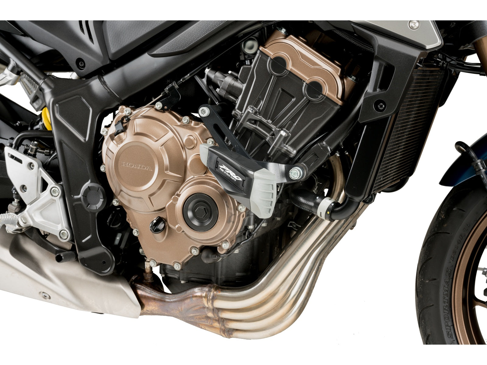 Puig Pro Frame Sliders In Black for Honda CB650 R Neo Sports Cafe (19-23)