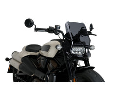 Puig New Generation Sport Screen In Clear for Harley Davidson Sportster S RH1250S (21-24)
