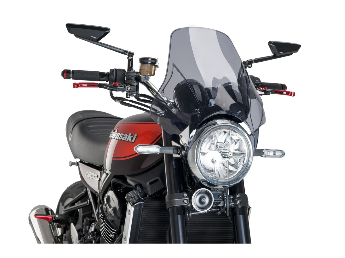 Puig Plus Screen In Light Smoke for Kawasaki Z900 RS (18-25)