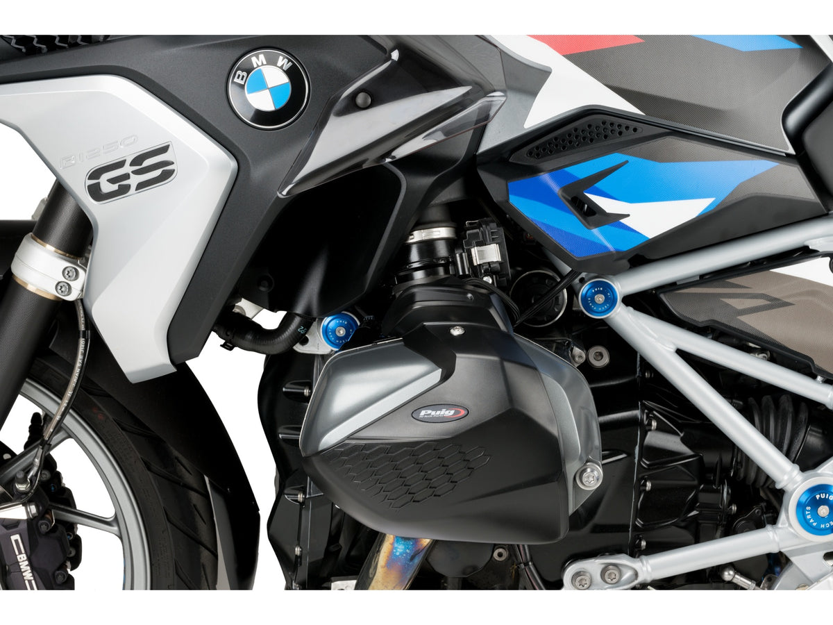 Puig Engine Cover In Black for BMW R1250 GS Rallye (21-23)