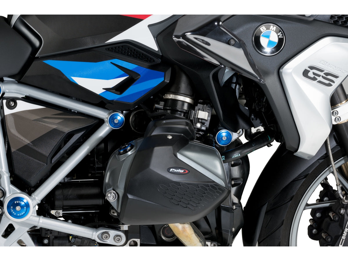 Puig Engine Cover In Black for BMW R1250 GS Triple Black (21-23)