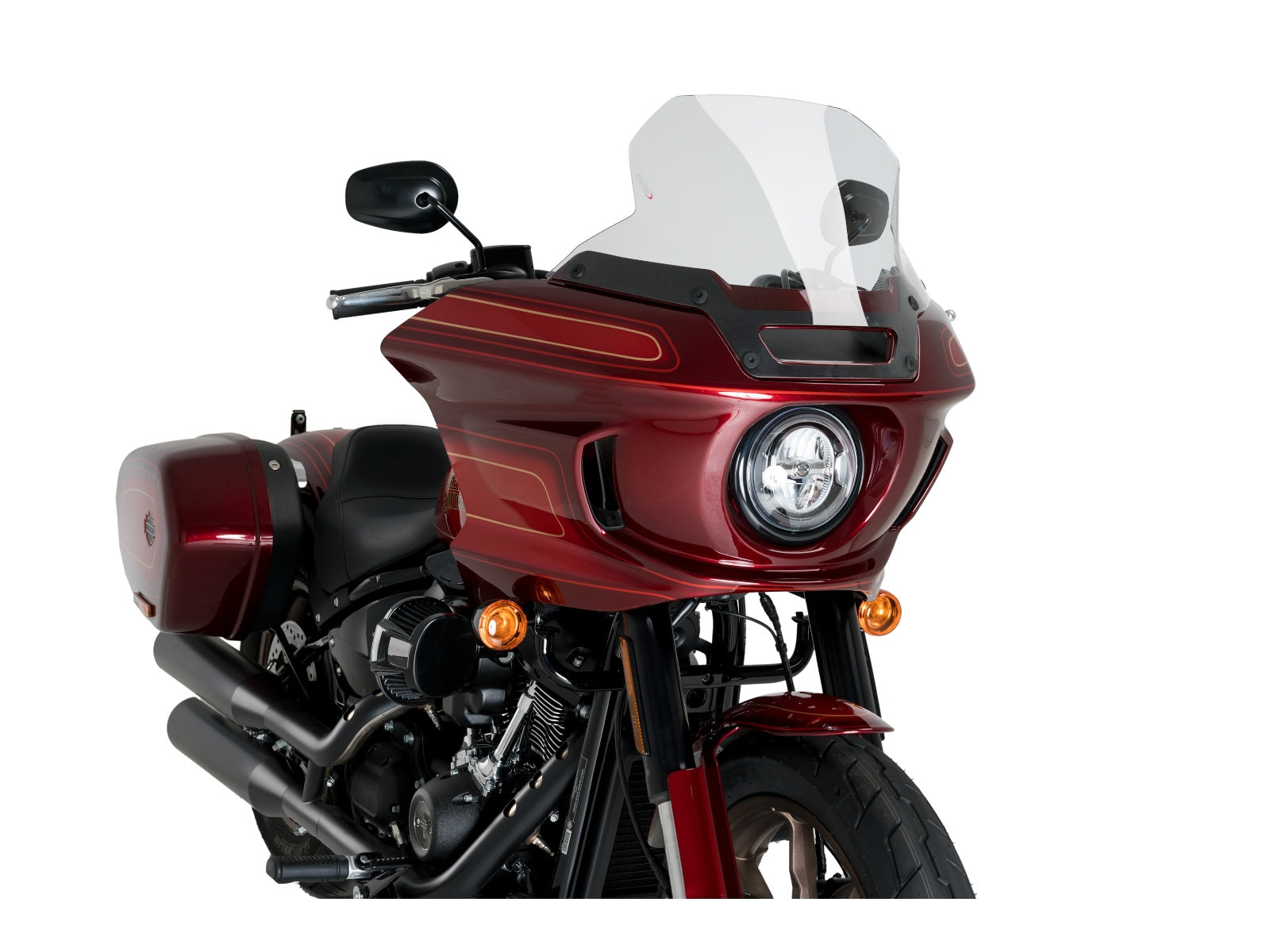 Puig Batwing Touring Screen In Clear for Harley Davidson Softail Low Rider ST FXLRST (22-24)