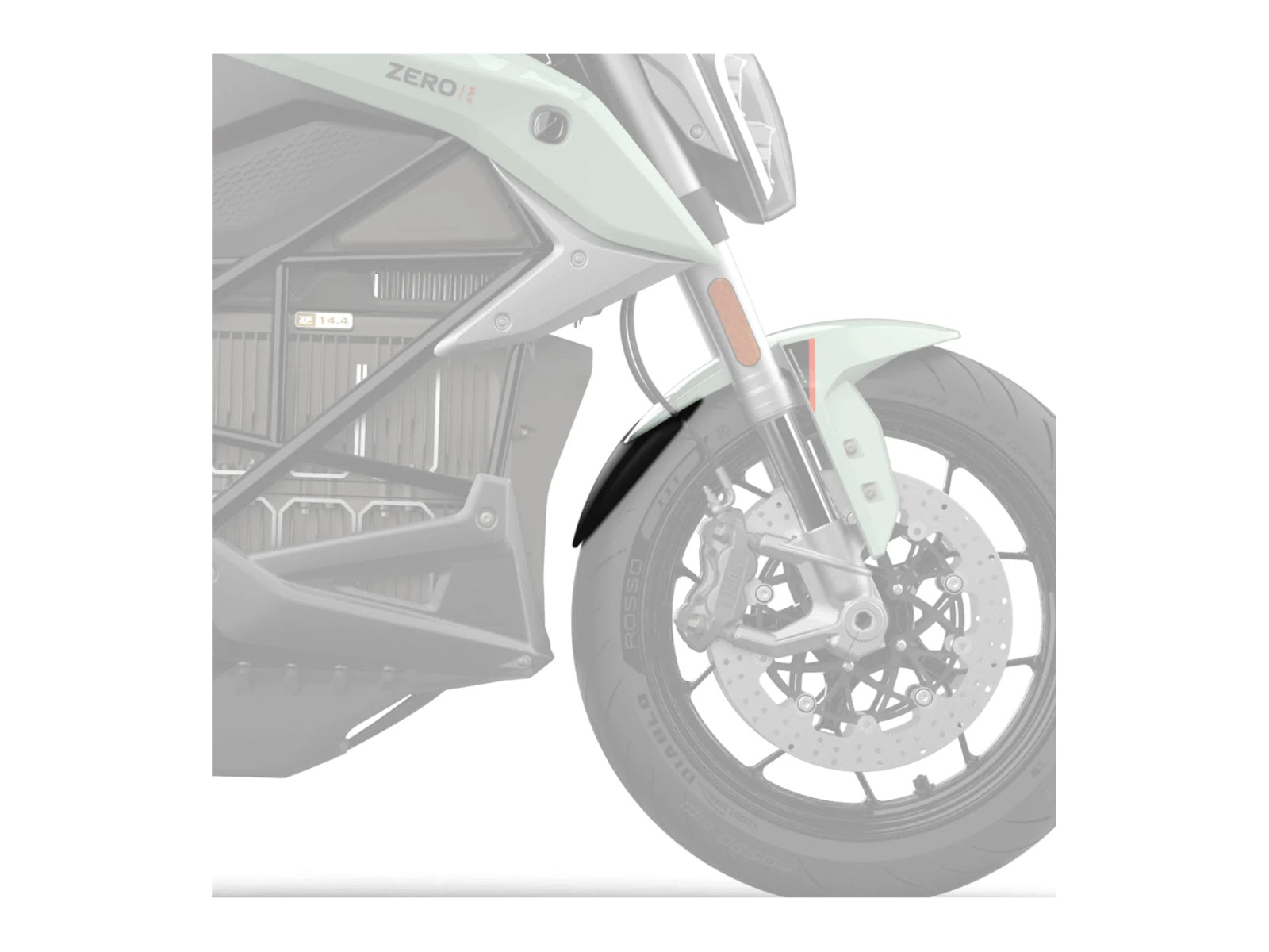 Puig Front Mudguard Extender In Black for Zero SR (19)