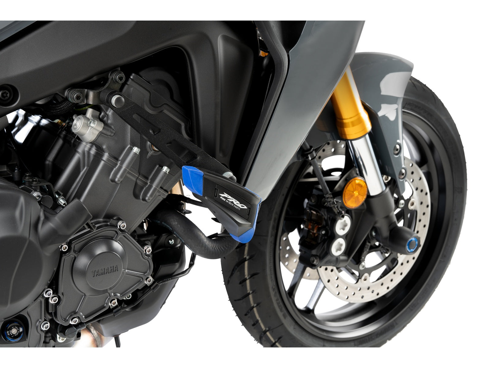 Puig Pro Frame Sliders In Black for Yamaha Tracer 9 GT Plus (23-24)