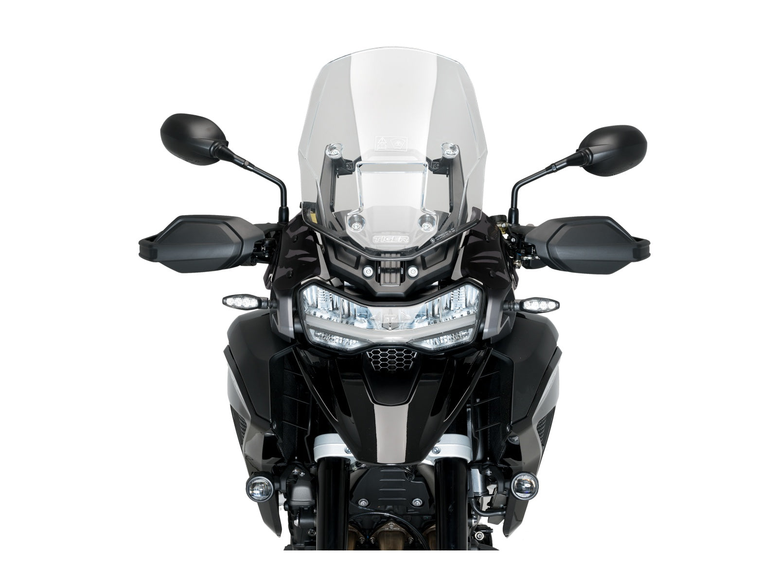Puig Front Wind Deflectors In Clear for Triumph Tiger Explorer 1200 GT Pro (22-23)