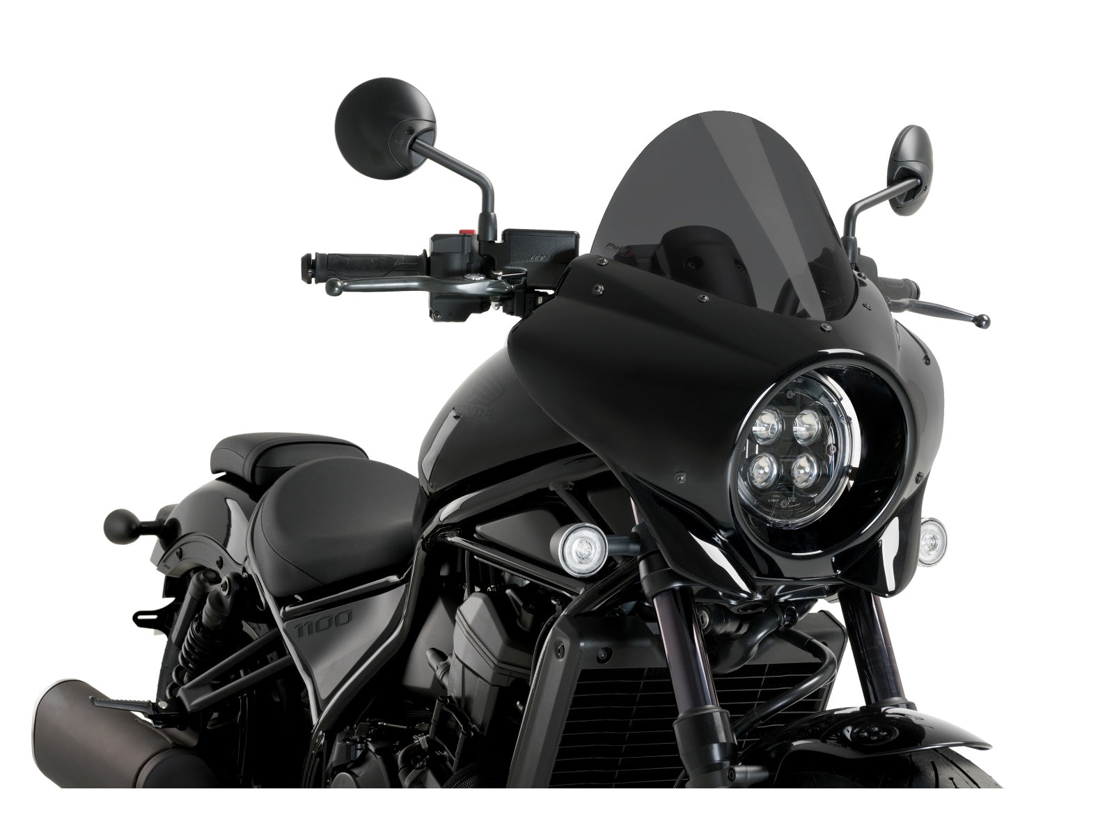 Puig Mirage Touring Screen In Clear for Honda CMX1100 Rebel DCT (21-25)