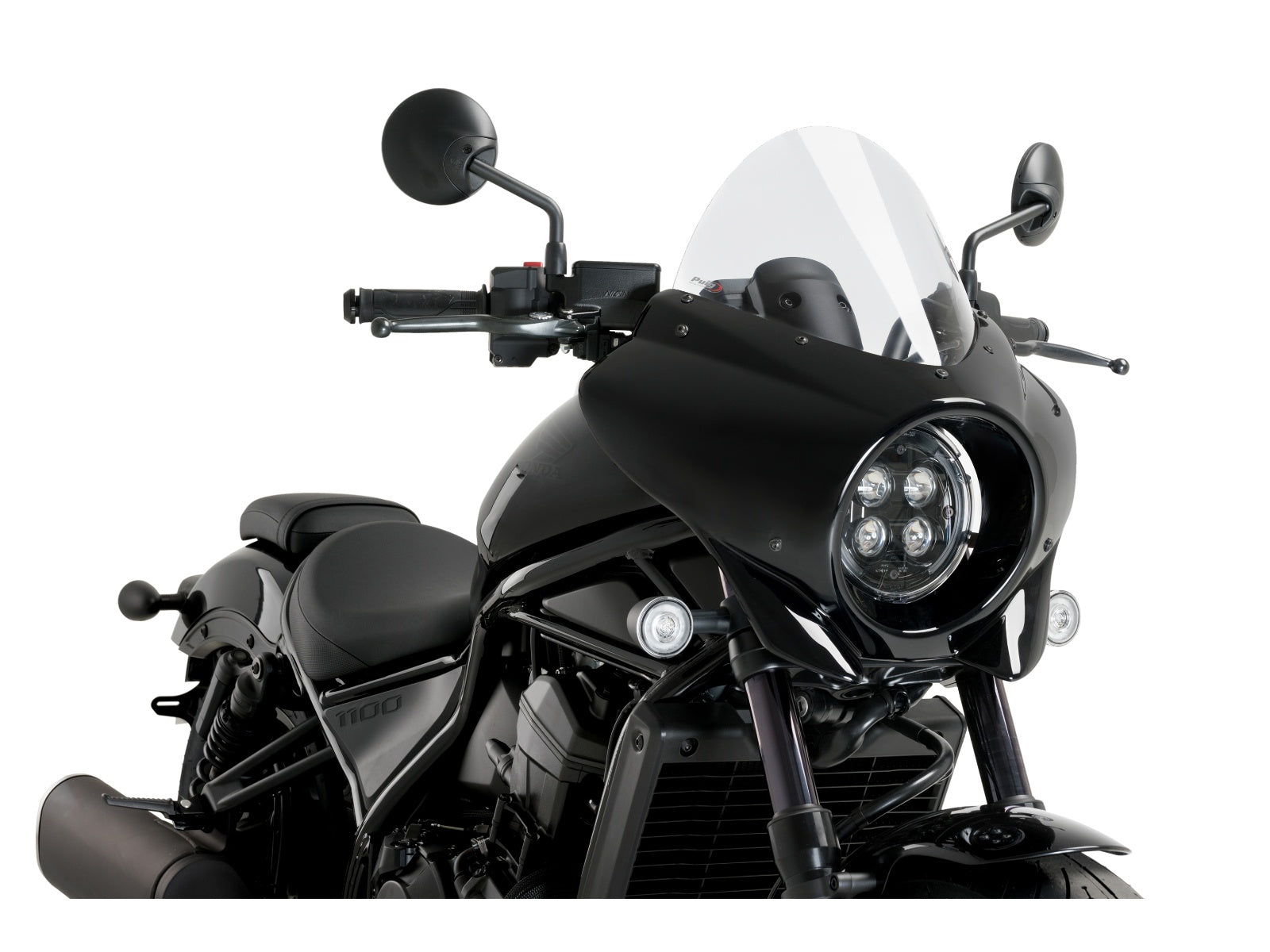 Puig Mirage Touring Screen In Clear for Honda CMX1100 Rebel DCT (21-25)