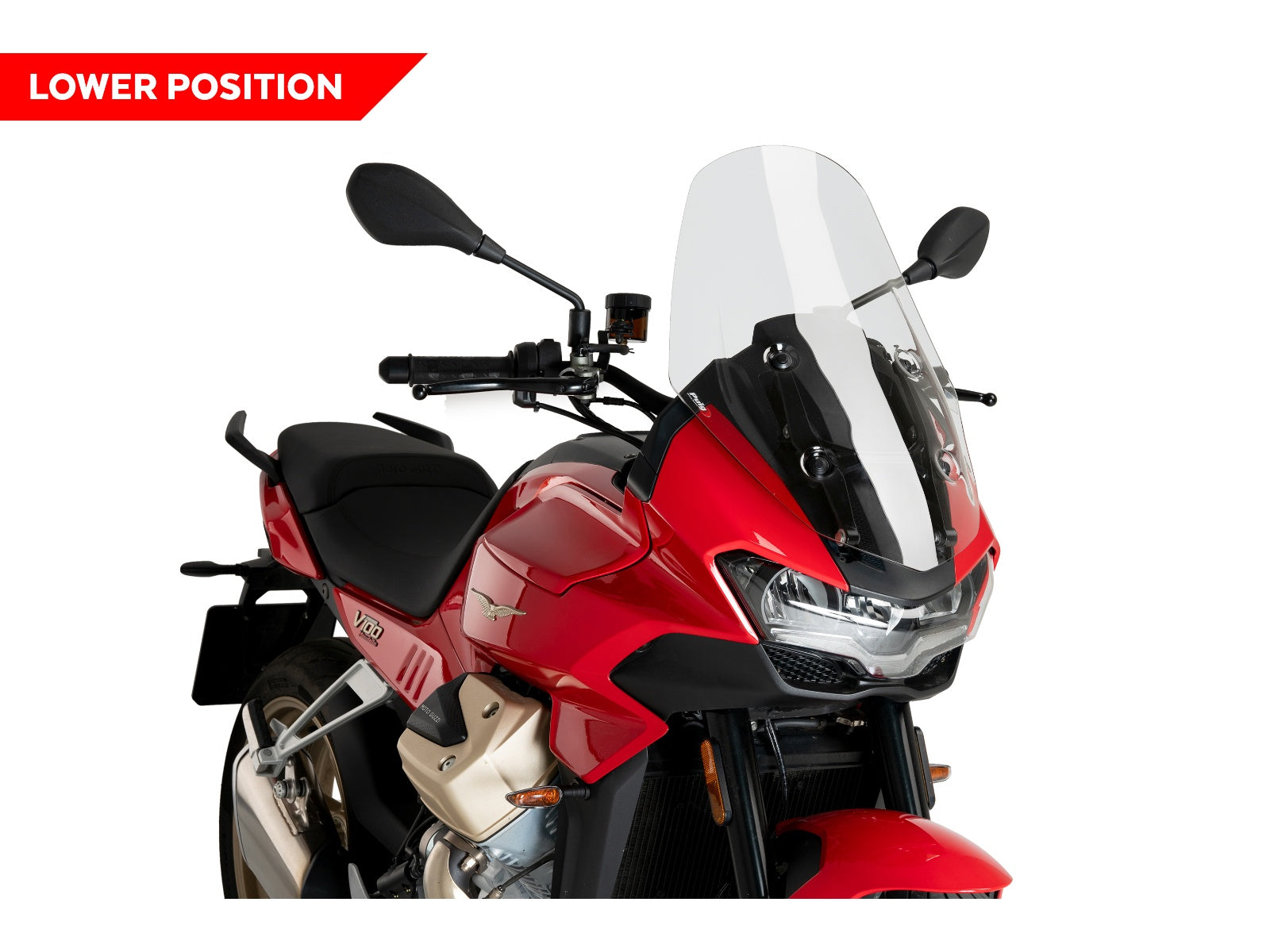 Puig Touring Screen In Clear for Moto Guzzi V100 Mandello S (23-25)