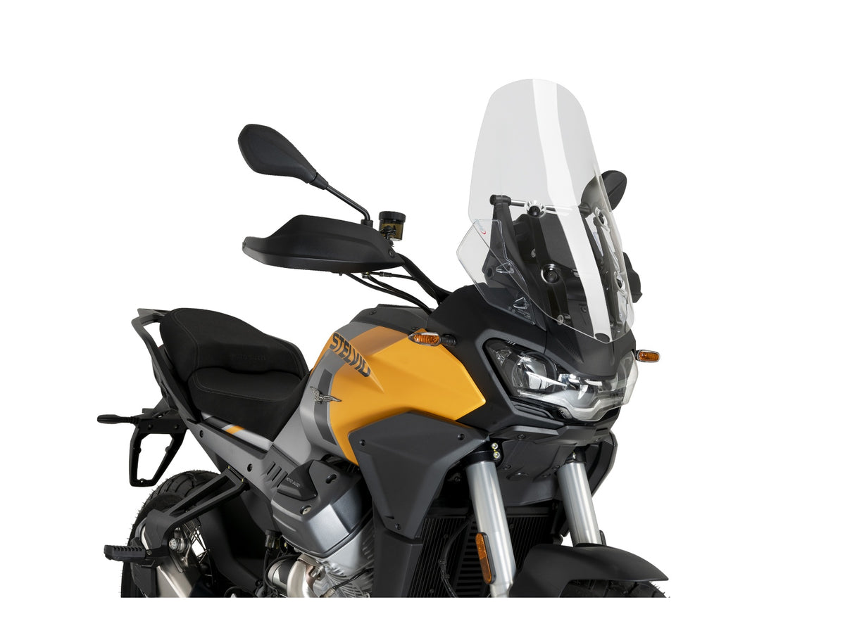Puig Touring Screen In Clear for Moto Guzzi Stelvio (24-25) Main image