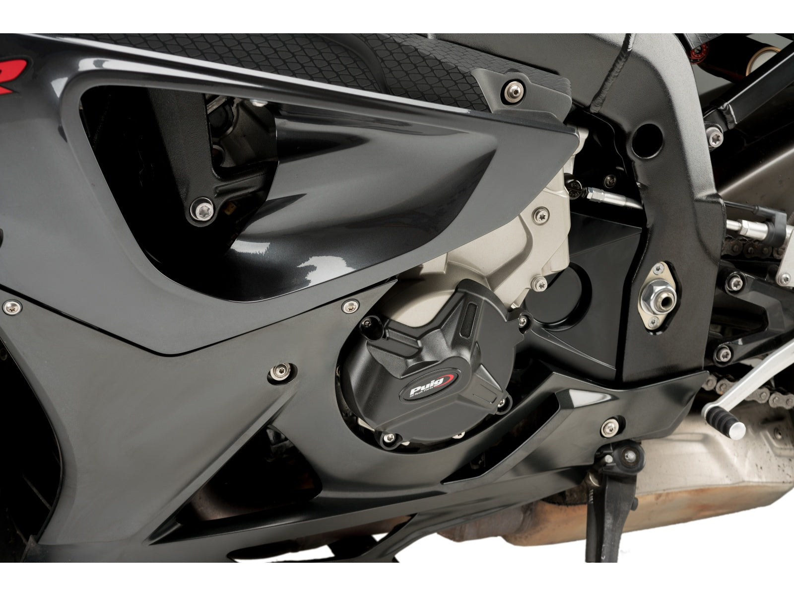 Puig Track Engine Cover In Black for BMW S1000 R (14-16)