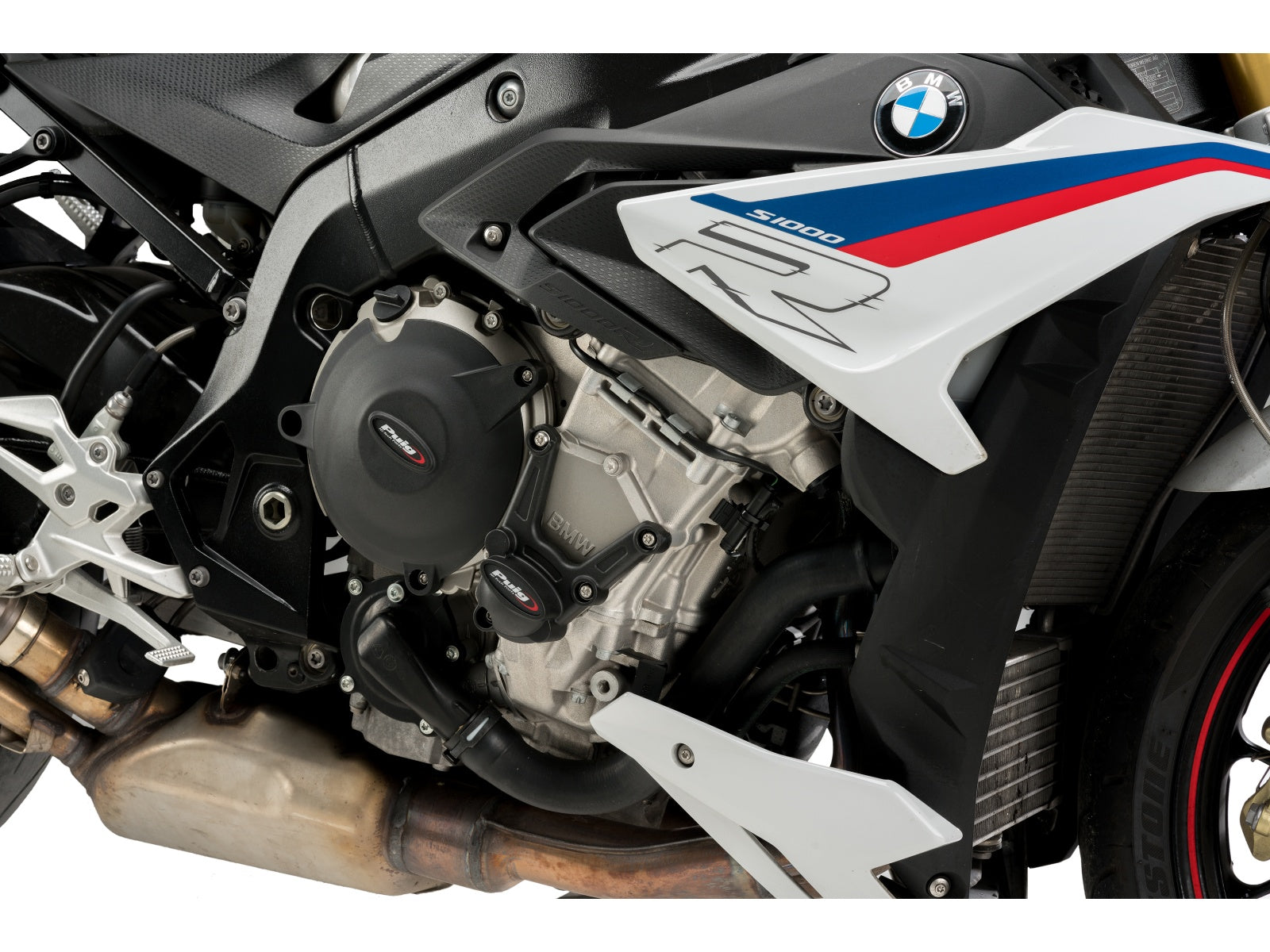 Puig Track Engine Cover In Black for BMW S1000 XR (15-19)
