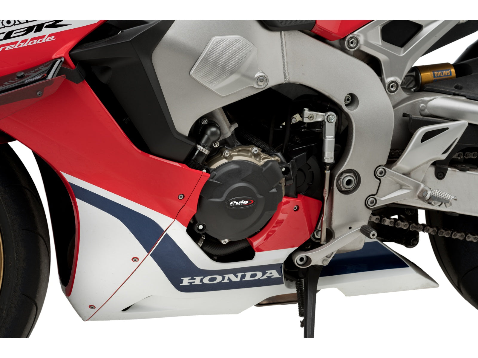 Puig Track Engine Cover In Black for Honda CBR1000 RR Fireblade (17-19)