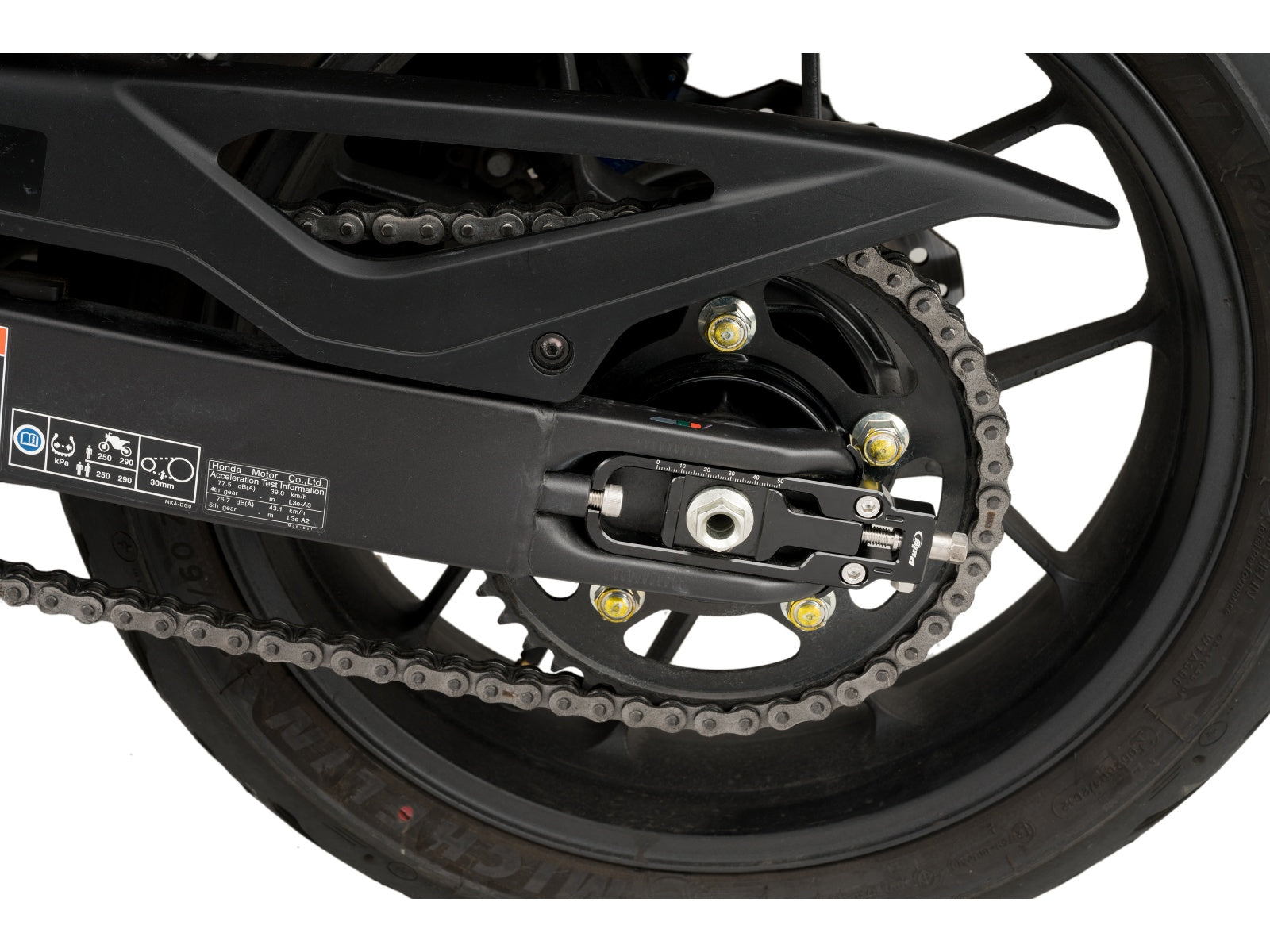 Puig Chain Tensioner In Black for Honda CB750 Hornet (23-25)