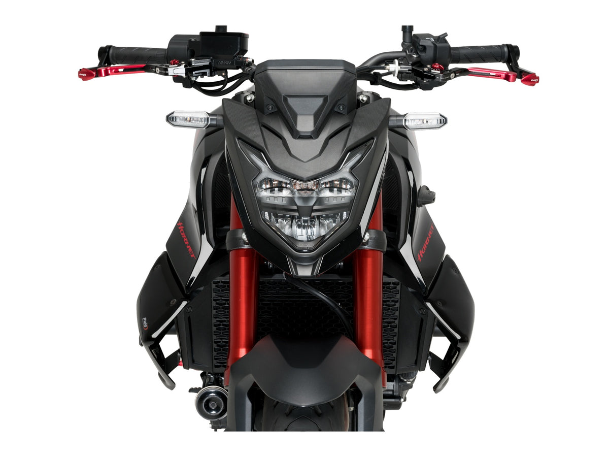 Puig Naked Downforce Spoilers In Matt Black for Honda CB750 Hornet (23-24)