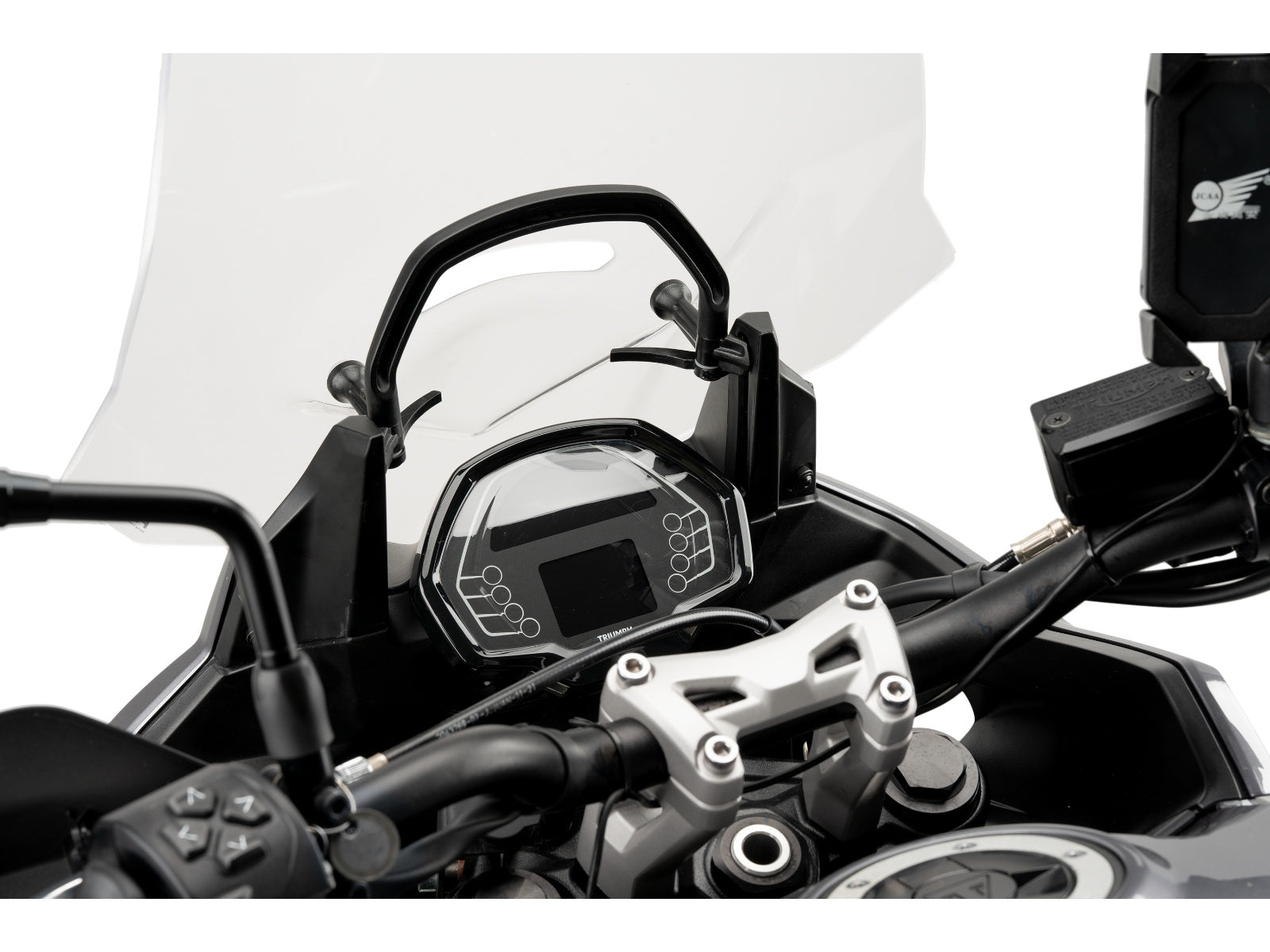 Puig Screen Reinforcement Supports In Black for Triumph Tiger 660 Sport (22-25)