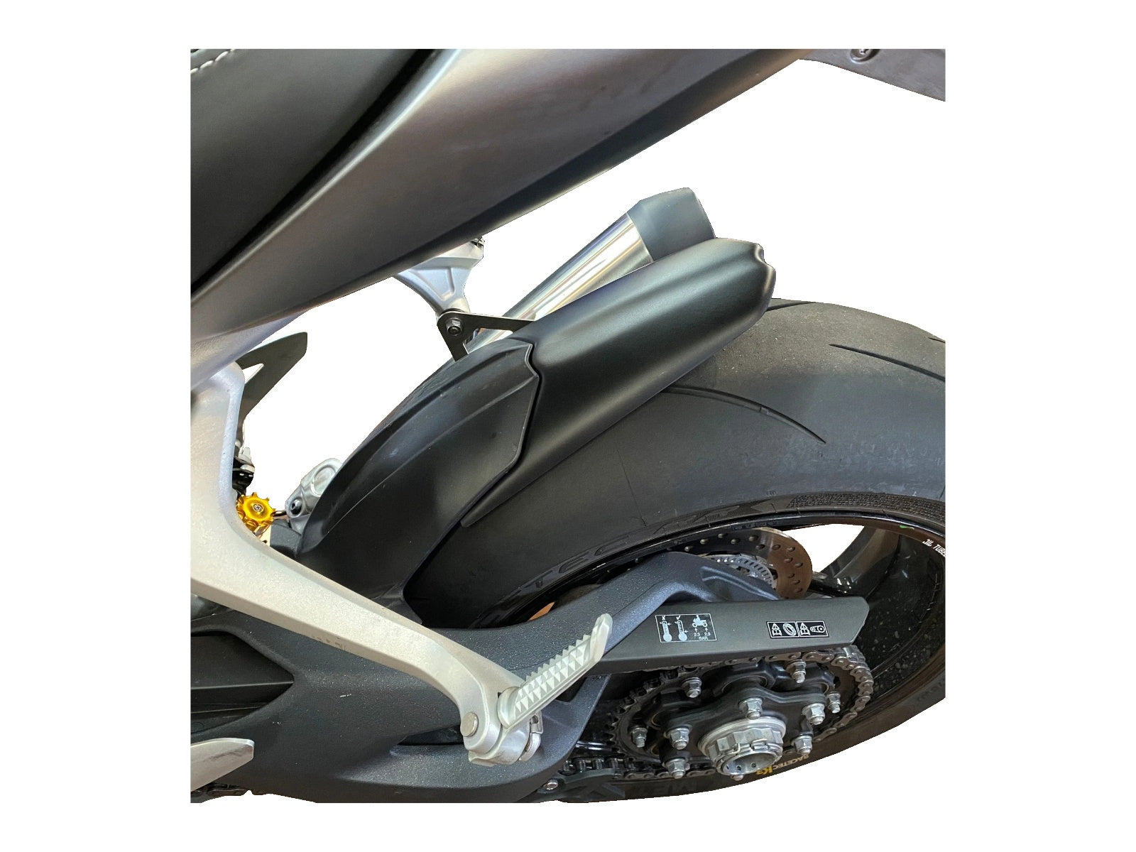 Puig Rear Mudguard Extender In Matt Black for Triumph Speed Triple 1200 RR (22-25)