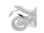 Puig Rear Mudguard Extender for Triumph Tiger Sport 660 (22-25)