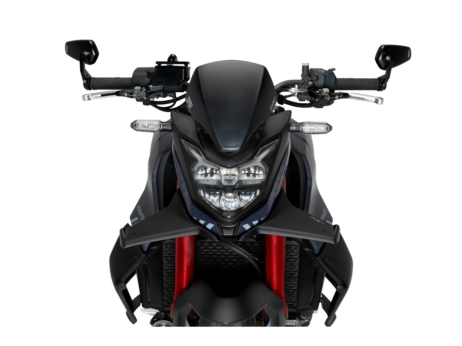 Puig New Generation Sport Screen In Matt Black for Honda CB750 Hornet (23-24)