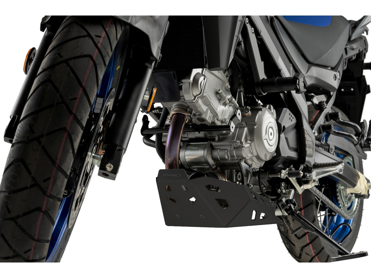 Puig Engine Sump Guard In Black for Suzuki V-Strom 650 (21-25)