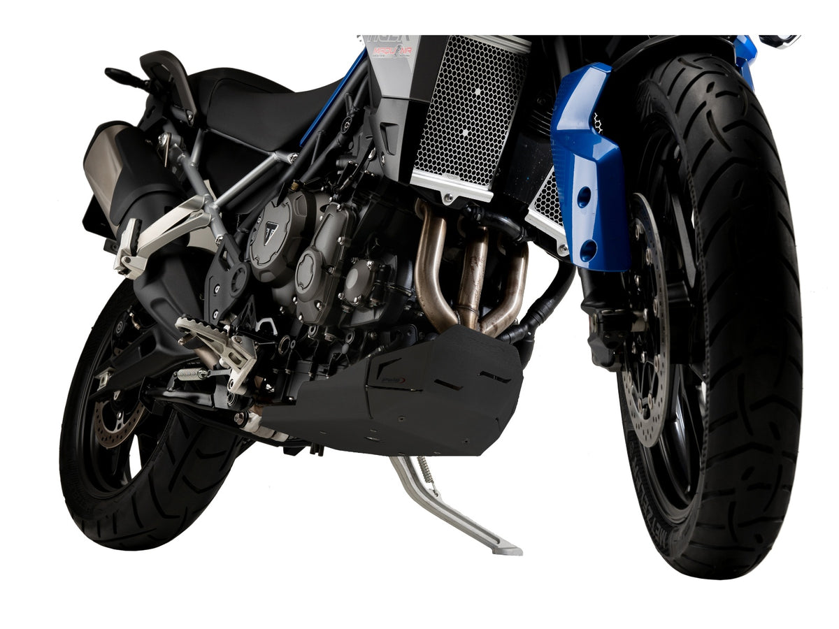 Puig Engine Sump Guard In Black for Triumph Tiger 900 (20-23)