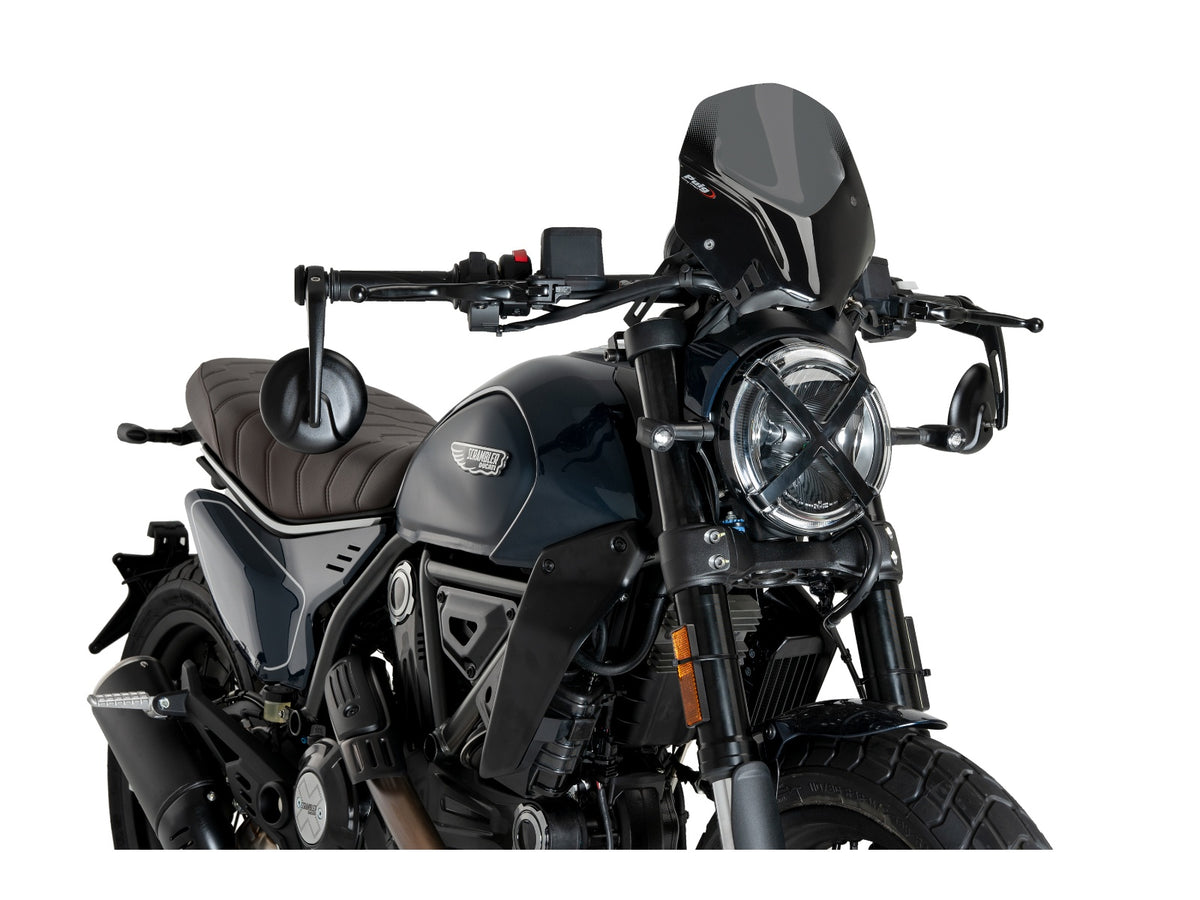 Puig New Generation Sport Screen In Clear for Ducati Scrambler Nightshift (23-25)
