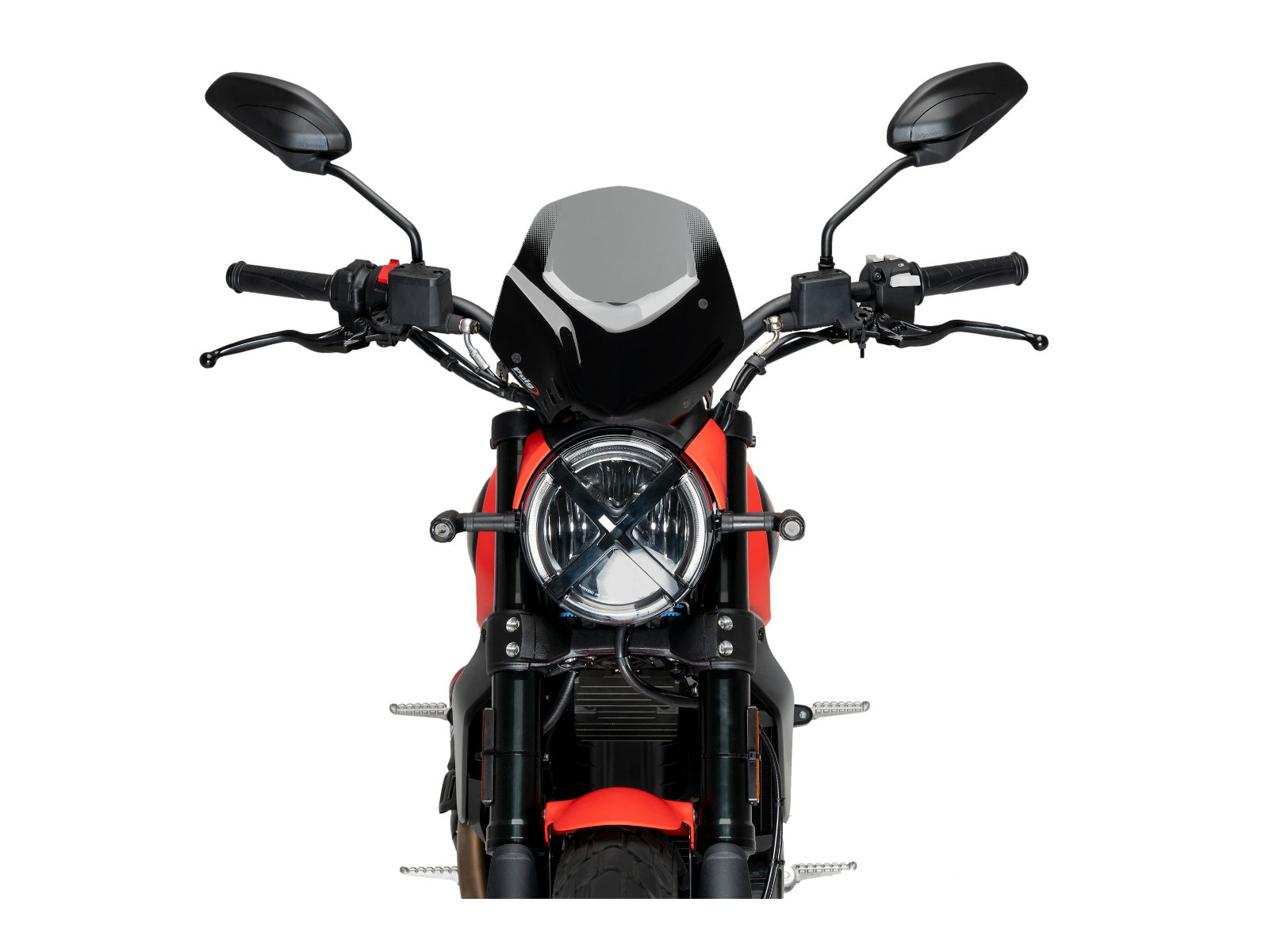 Puig New Generation Sport Screen In Clear for Ducati Scrambler Icon (23-25)