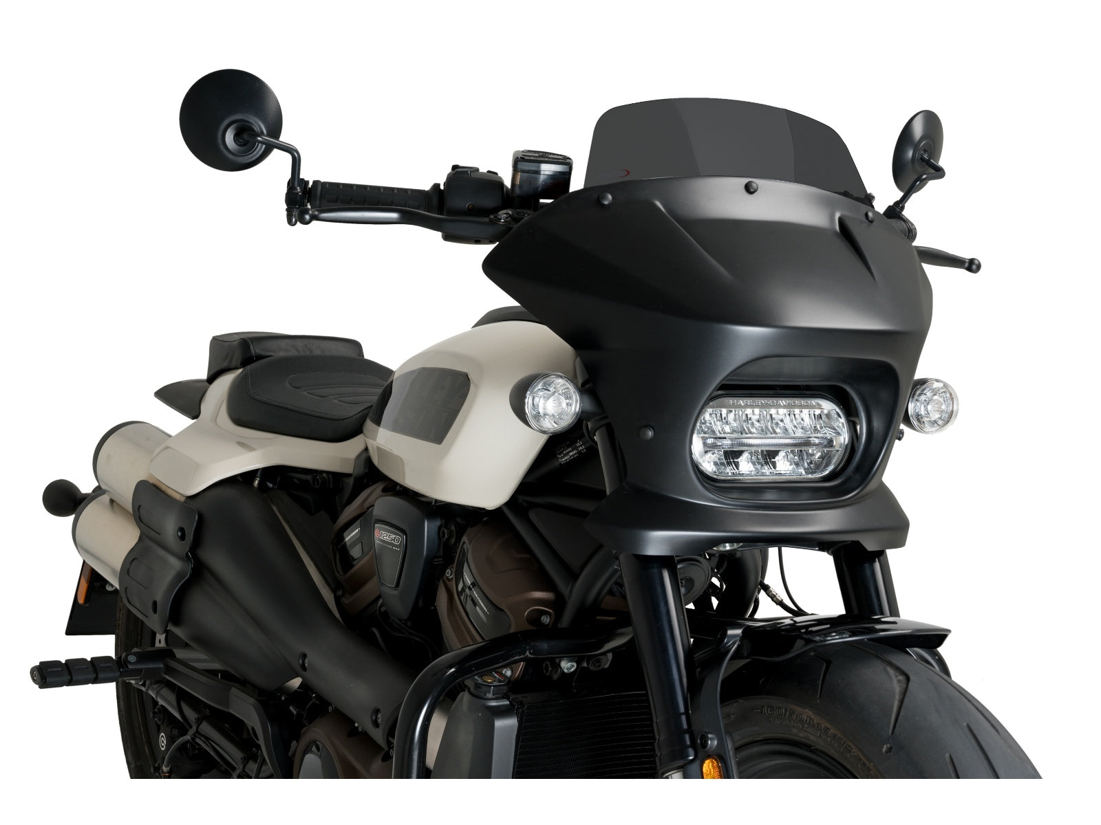 Puig Fury Touring Screen In Clear for Harley Davidson Sportster S RH1250S (21-24)
