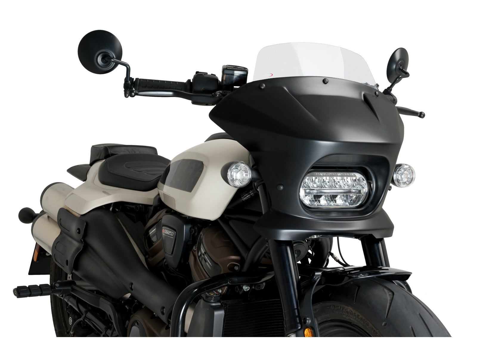 Puig Fury Touring Screen In Clear for Harley Davidson Sportster S RH1250S (21-24)