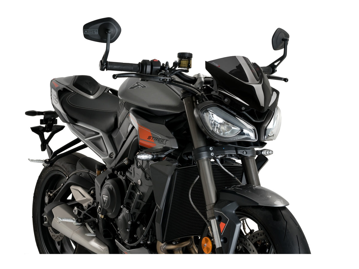Puig New Generation Sport Screen In Clear for Triumph Street Triple 765 RS (23-25)