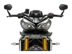 Puig Naked Front Downforce Spoilers In Matt Black for Triumph Speed Triple 1200 RS (21-25)