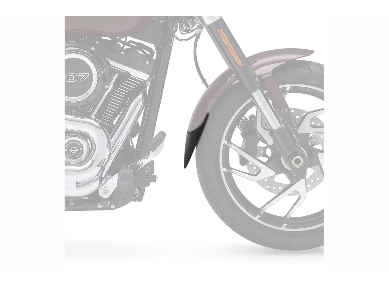 Puig Front Mudguard Extender for Harley Davidson Low Rider S (20-26)