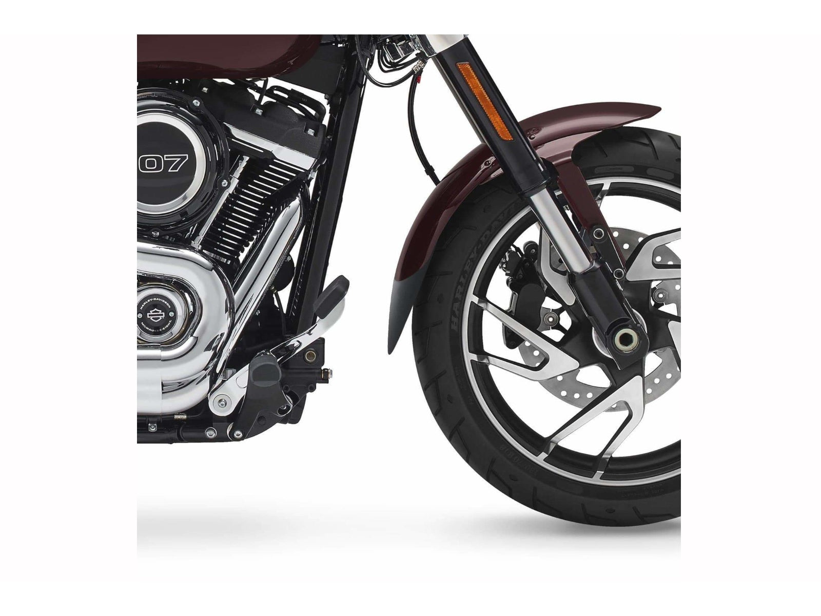 Puig Front Mudguard Extender In Black for Harley Davidson Softail Low Rider S FXLRS (20-24)