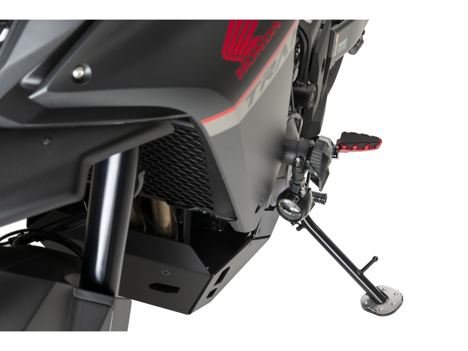 Puig Kickstand Extension Pad In Black for Honda XL750 Transalp (23-25)