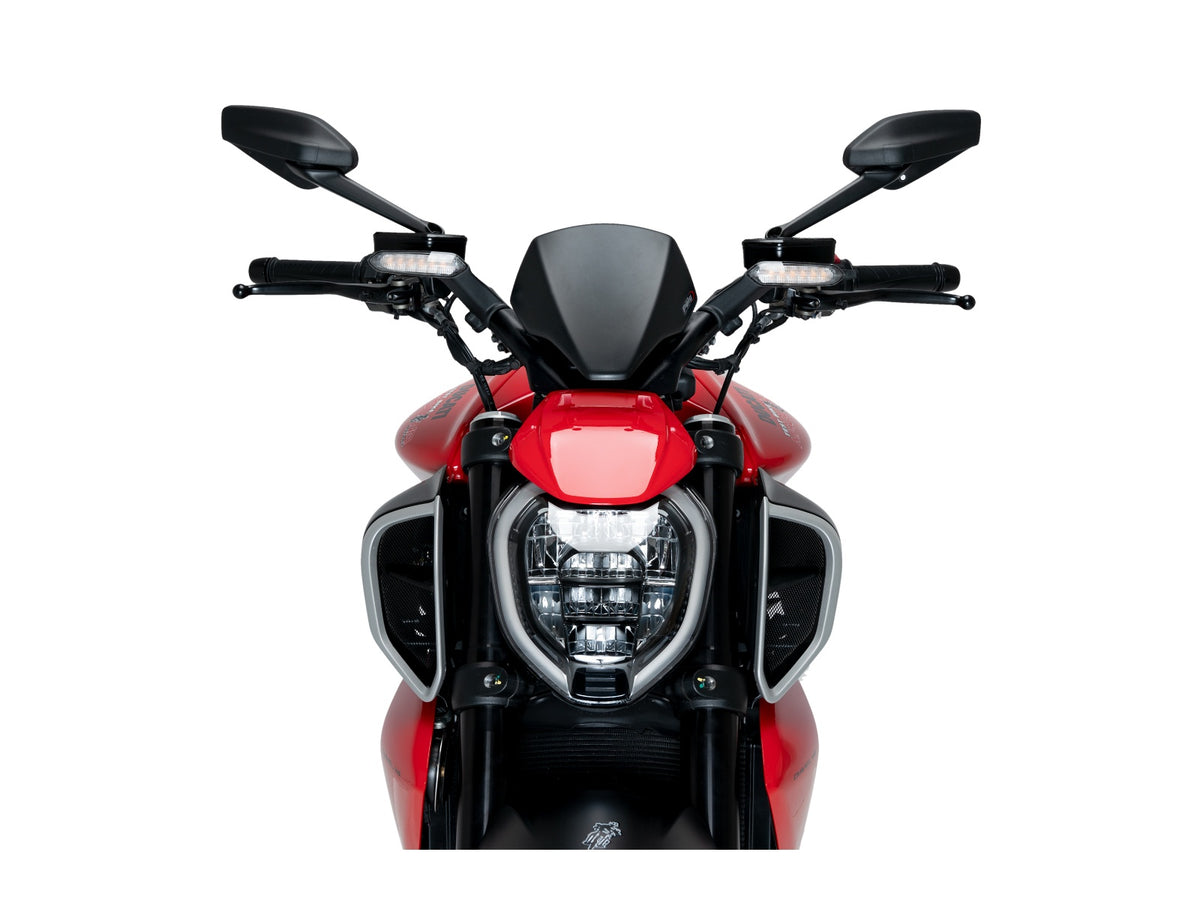 Puig New Generation Sport Screen In Matt Black for Ducati Diavel V4 (24-25) Main image