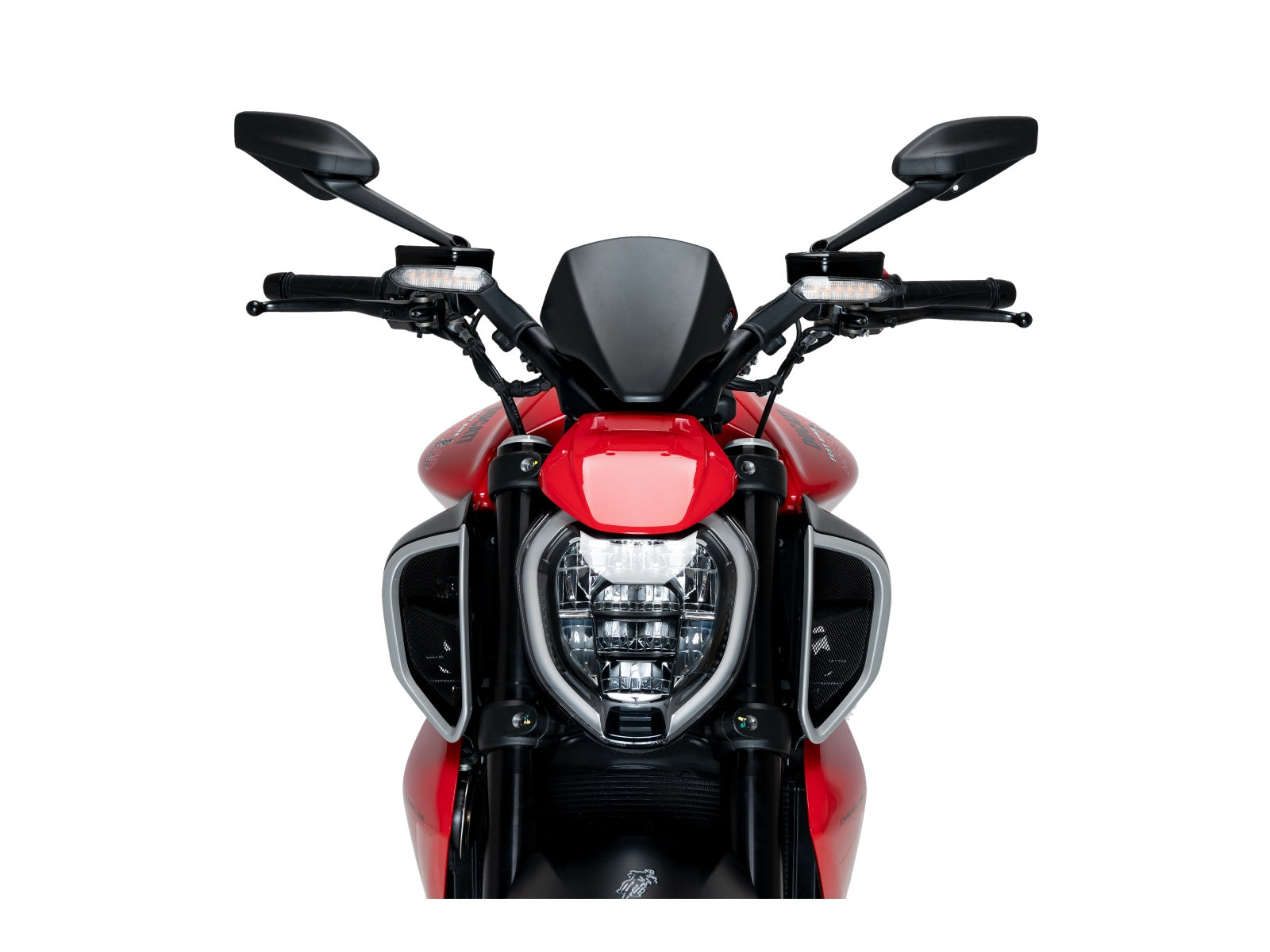 Puig New Generation Sport Screen In Matt Black for Ducati Diavel V4 (24-25)