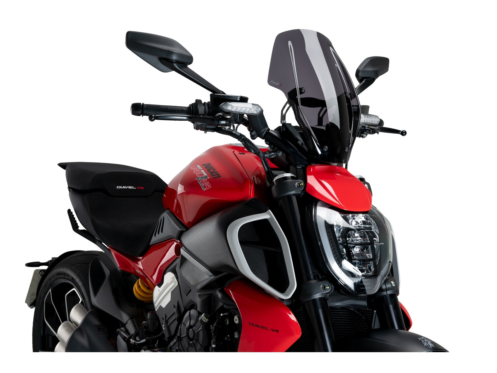 Puig New Generation Adjustable Screen In Clear for Ducati Diavel V4 (24-25)