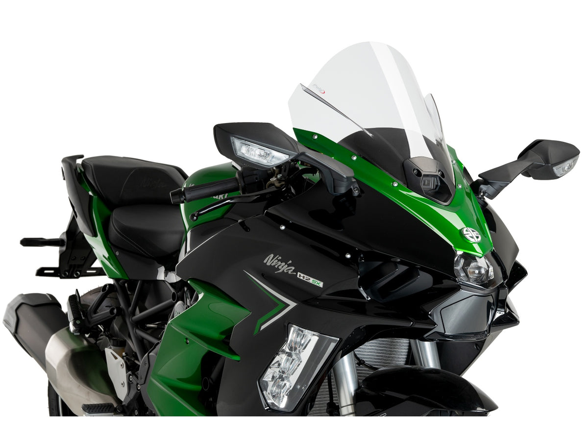Puig Z-Racing Screen In Clear for Kawasaki H2 SX SE (23-25)